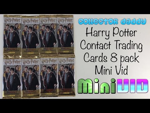 Harry Potter Contact Trading Cards 8 Pack Mini Vid