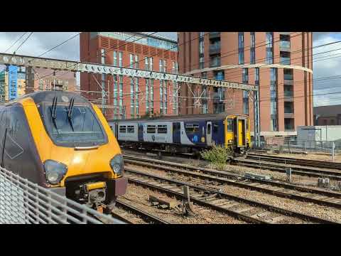 221135 crossover with 150273 and 150201 at Leeds (09/08/24)