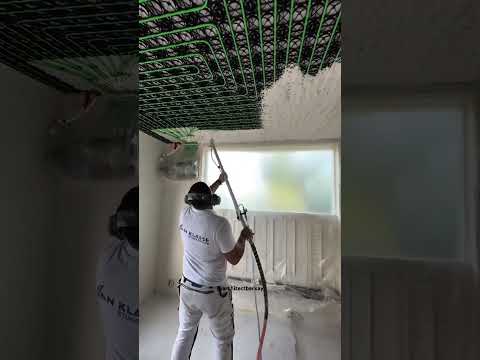 Daha Önce Bu İşlemi Gördünüz mü ? Tavan Isıtma Sistemi #shorts #architecture #satisfying #diy