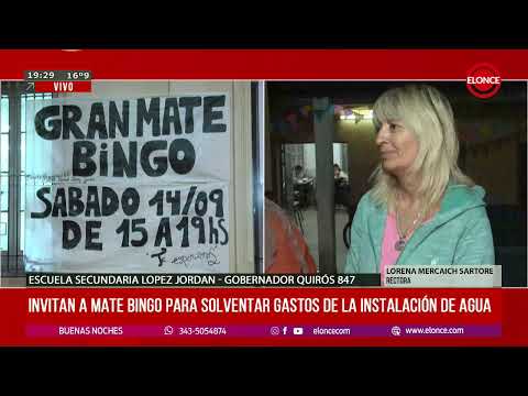 Invitan a mate bingo para solventar gastos de la instalación de agua