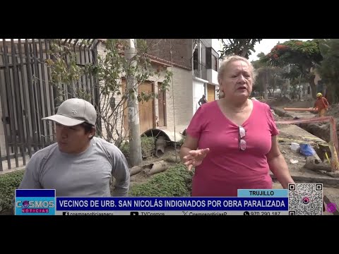 Trujillo: vecinos de Urb. San Nicolás indignados por obra paralizada