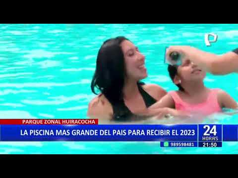 La piscina más grande del Perú para recibir el 2023 está en el parque Zonal Huiracocha