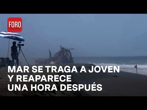 Ciclón Aletta: Joven es tragado por el mar en playa Boca de Pascuales, Colima - Las Noticias