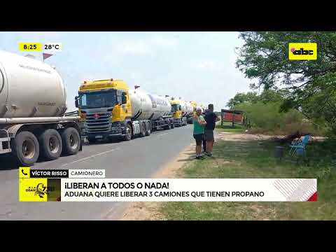Camioneros paraguayos siguen retenidos