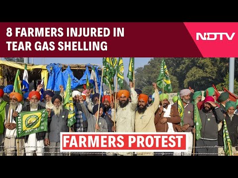 Shambhu Border News | 8 Farmers Injured In Tear Gas Shelling, Protest March Over MSP Halted