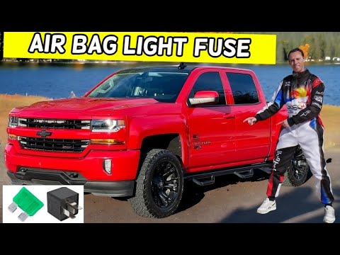 CHEVROLET SILVERADO AIR BAG LIGHT FUSE LOCATION REPLACEMENT 2014 2015 2016 2017 2018 2019