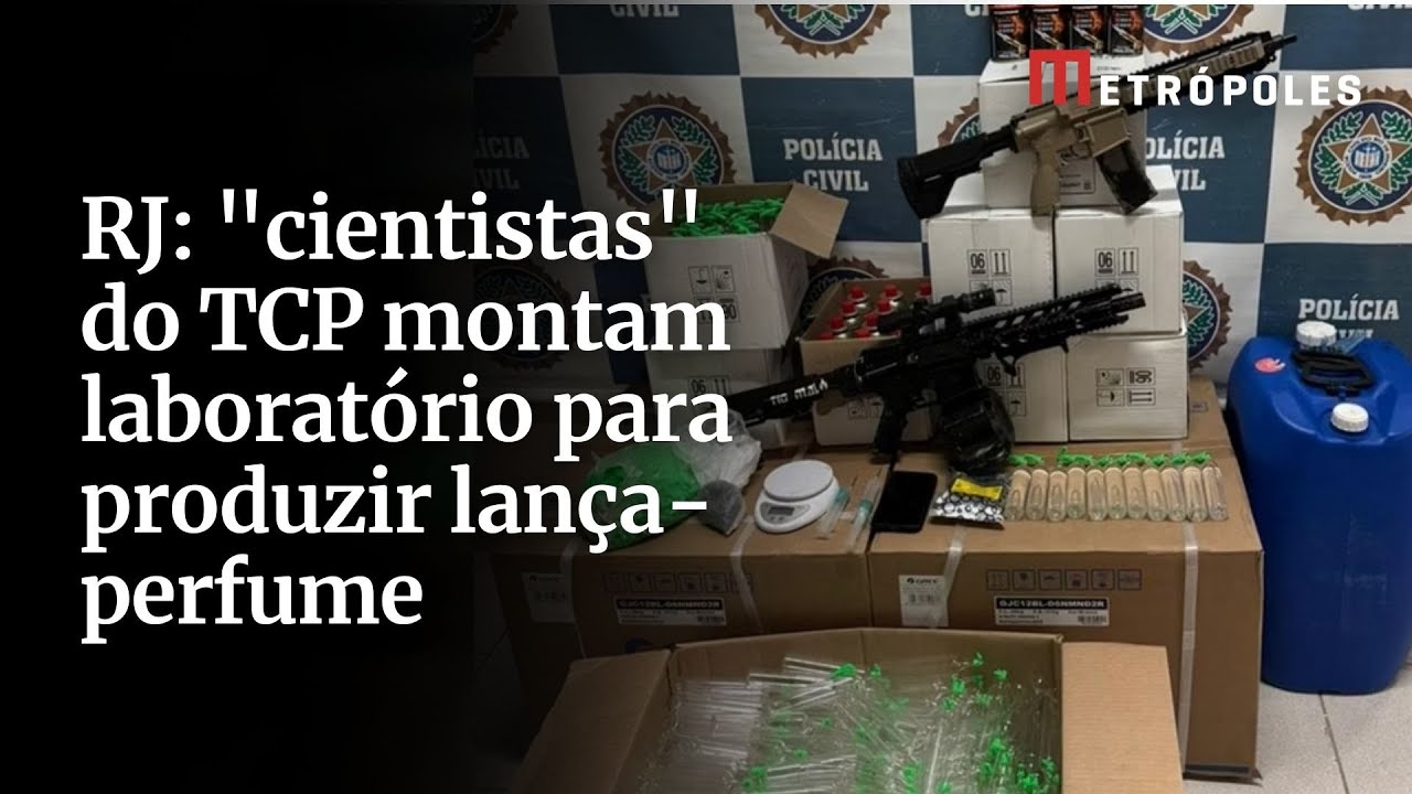 RJ: “cientistas” do TCP montam laboratório para produzir lança-perfume