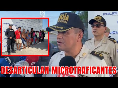 Policía nacional desarticula a microtraficantes en la provincia de El Oro