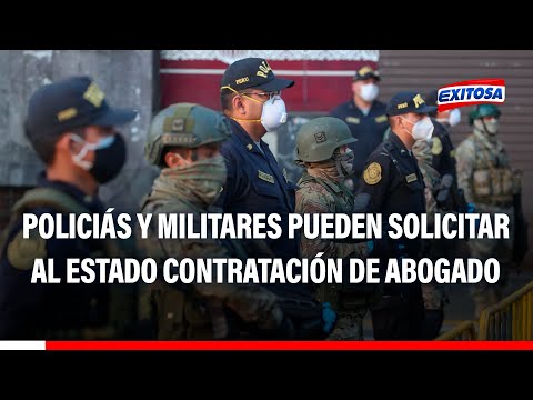 Santiváñez: Policías y militares por decreto pueden solicitar al Estado contratación de un abogado