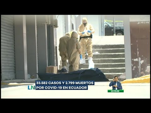 Ecuador confirmó 33.582 casos de Covid-19 y 2.799 muertos