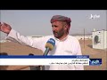 العواصف والرياح تفاقم معاناة النازحين في مخيمات مأرب