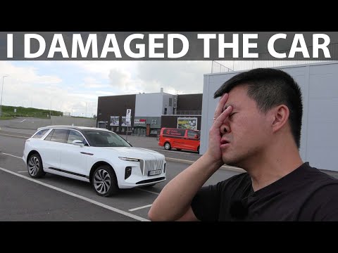 Hongqi E HS9 Exclusive+ autoparking test