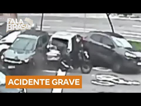 Motorista se distrai com celular e provoca engavetamento na zona sul de SP