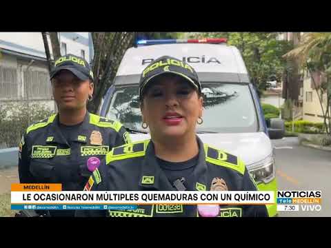 Indignante ataque con agente químico contra una mujer en Medellín