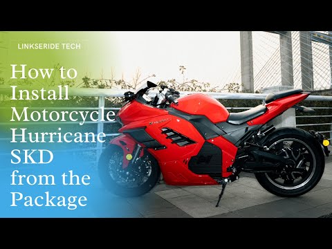 How to Install the High-speed Electric Motorcycle Hurricane SKD Front Face from Package