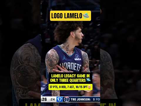 LaMelo BALLING in his LEGACY GAME😤