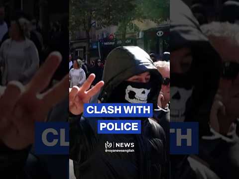 Albanian protesters <strong>clash</strong> <strong>with</strong> police for fourth day demanding Rama’s resignation