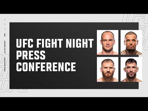UFC Belgrade: 경기 전 기자회견