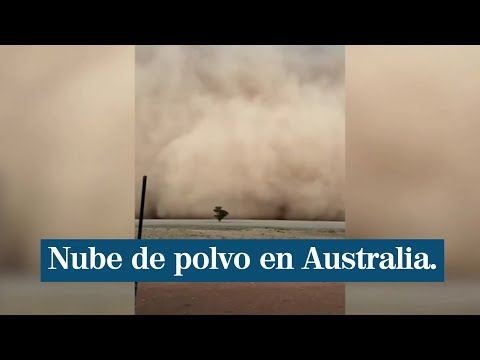 Una nube de polvo de 200 kms de ancho atraviesa parte de Australia