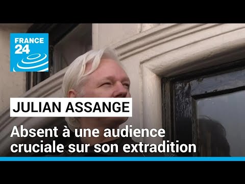 Souffrant, Julian Assange absent à une audience cruciale sur son extradition • FRANCE 24