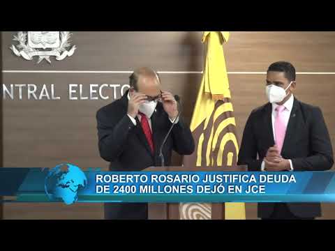 Roberto Rosario justifica deuda de 2,400 millones