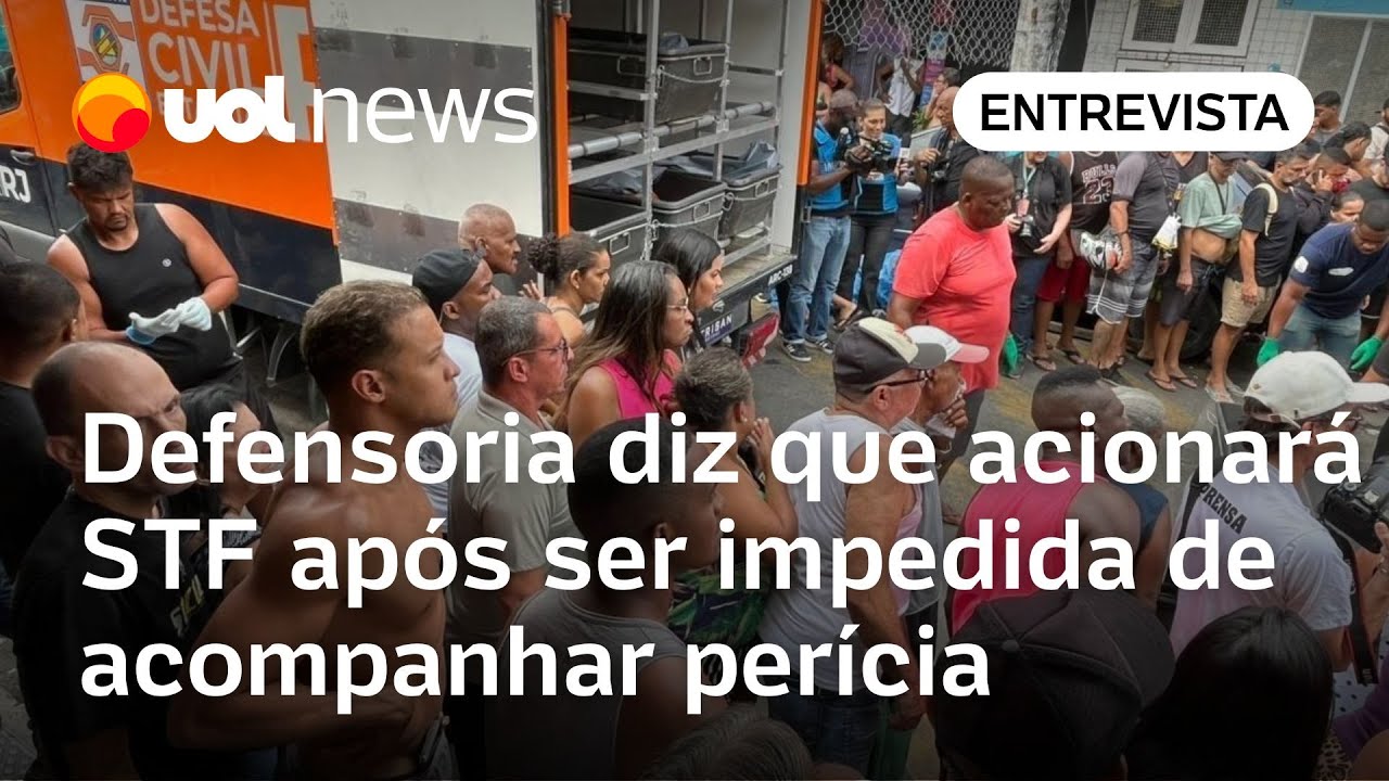 Defensoria do RJ diz que acionará STF após ser impedida de acompanhar perícia de corpos  TV Online Defensoria do RJ diz que acionará STF após ser impedida de acompanhar perícia de corpos