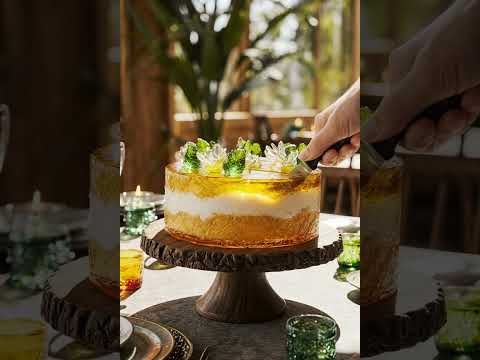 Glass cake cutting ASMR !!!!!!