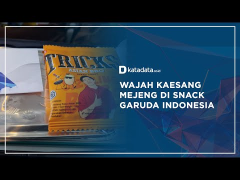 Wajah Kaesang Mejeng di Snack Garuda Indonesia | Katadata Indonesia