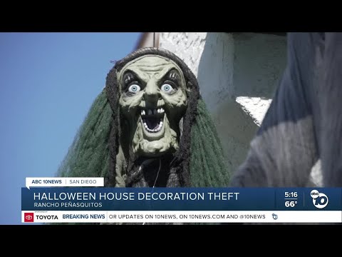 Halloween decoration theft in Rancho Peñasquitos