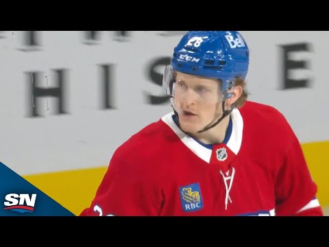 Canadiens Dvorak Scores As Ullmark Loses Stick From Laine Wrister