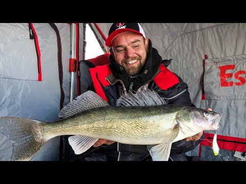 Ice Fishing a North Dakota Underwater Bridge for Walleye - In Depth Outdoors TV S17 E4