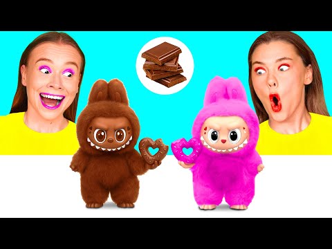 रियल फ़ूड बनाम चॉकलेट फ़ूड चैलेंज | मज़ेदार फ़ूड हैक्स