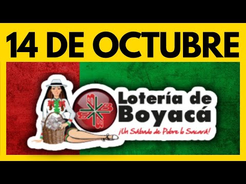 Resultados LOTERIA DE BOYACA Ultimo Sorteo Hoy 14 de OCTUBRE de 2023 de HOY