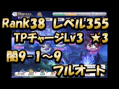 【深域闇9-1～9のクリア動画　フルオート】(プリンセスコネクト！)【プリコネR】