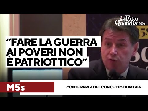 Conte: "Patriottico è combattere la precarietà e lo sfruttamento, fare la guerra ai poveri non lo è"