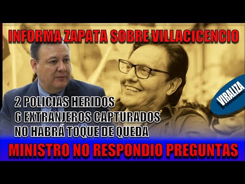 Zapata evita preguntas de los periodistas, frente al suceso de Fernando Villavicencio
