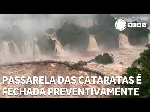 Passarela das Cataratas do Iguaçu é fechada preventivamente