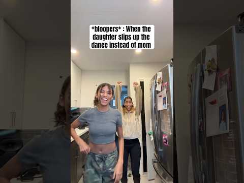 😂 TikTok Dance Bloopers 😂 Mom and Daughter #remix #tiktokviral #tiktokdance #bloopers #draft