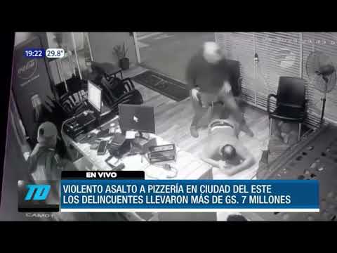 Violento asalto en una pizzería en CDE