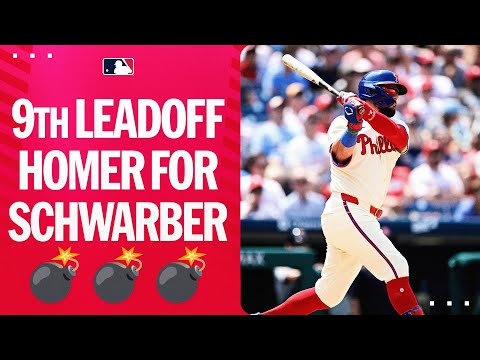 Leadoff Schwarbomb! Kyle Schwarber now leads the league with his 9TH LEADOFF homer!