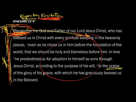 Ephesians 1:3–6 // Part 1 // Studying the Bible as Worship