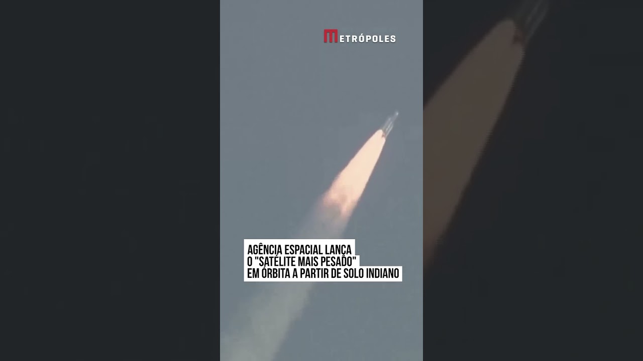 Agência espacial lança o “satélite mais pesado” em órbita a partir de solo indiano