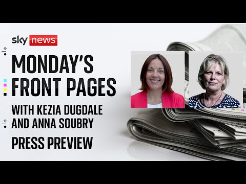 Press Preview: Monday's newspapers