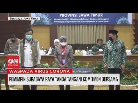 Pemimpin Surabaya Raya Tanda Tangani Komitmen Bersama