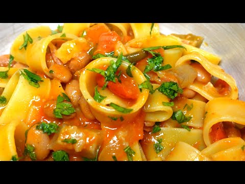 Pasta Fagioli e Cotiche con Pomodorini - Super Cremosa e gustosa