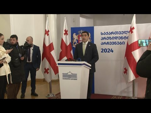 Parliament speaker calls on Georgian President refusing to resign to 'submit' to people's will | AFP