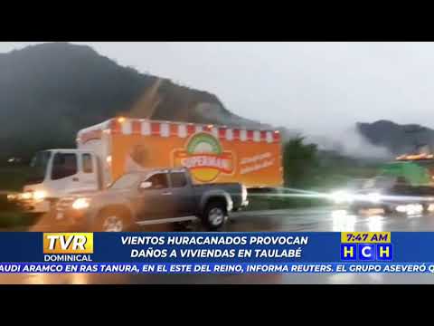 Intensas lluvias y vientos huracanados dejan daños en viviendas de Taulabé, Comayagua