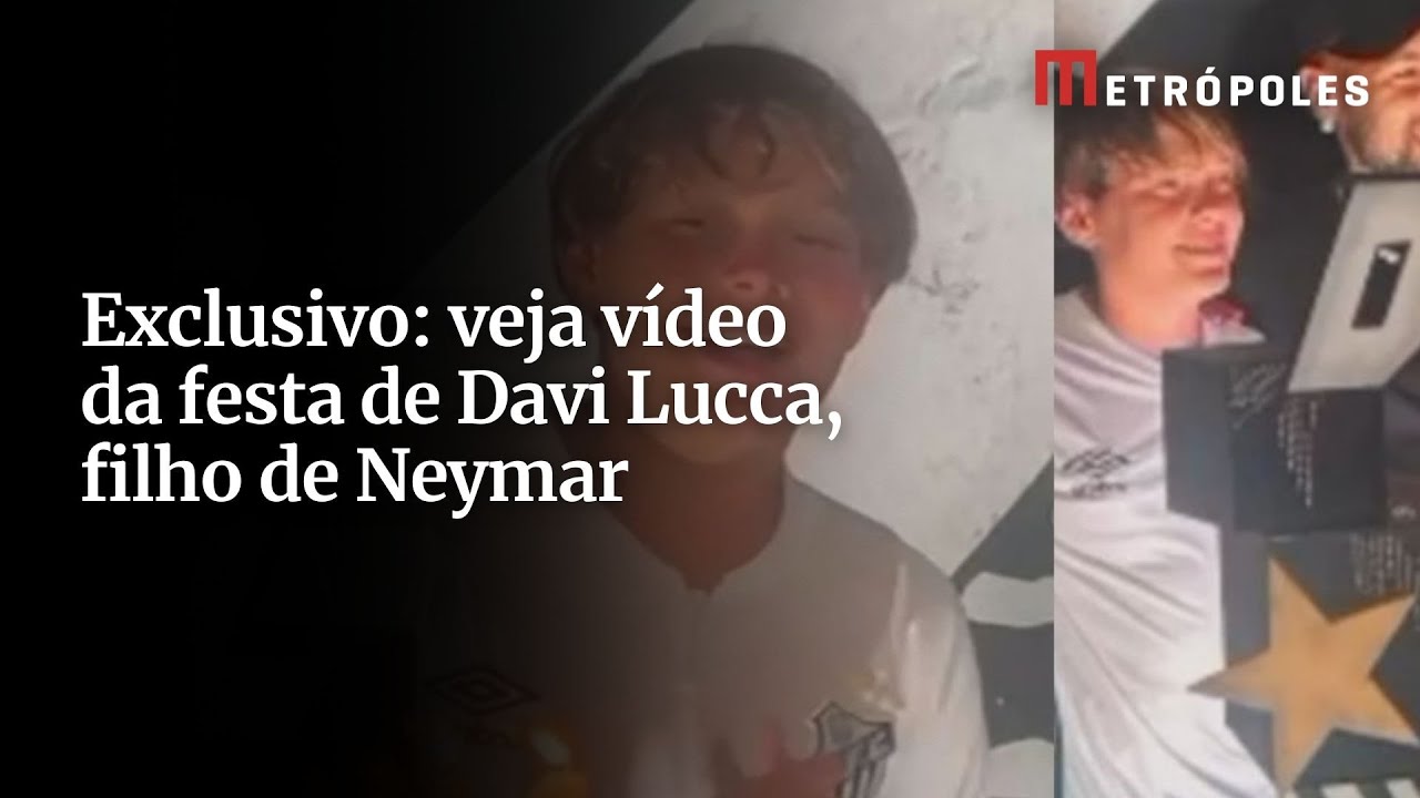 Exclusivo veja vídeo da festa de Davi Lucca filho de Neymar