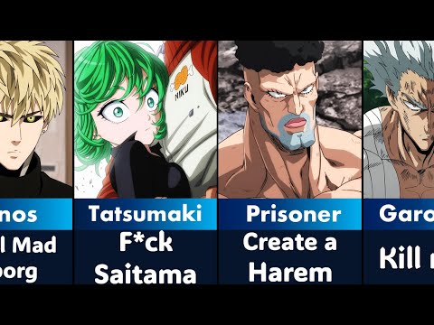 One Punch Man Characters and Their Goals