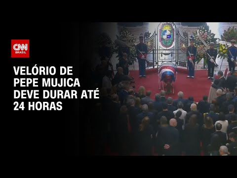 ​Cortejo fúnebre de Mujica chega ao ponto final no Palácio Legislativo | BASTIDORES CNN